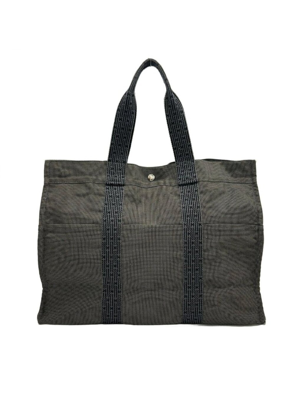 Hermes Tote Bag Her Line GM Black Dark Gray